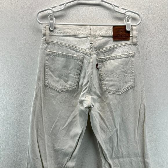 Levi's Baggy Bootcut Jeans Premium Denim White 27 - Picture 6 of 16